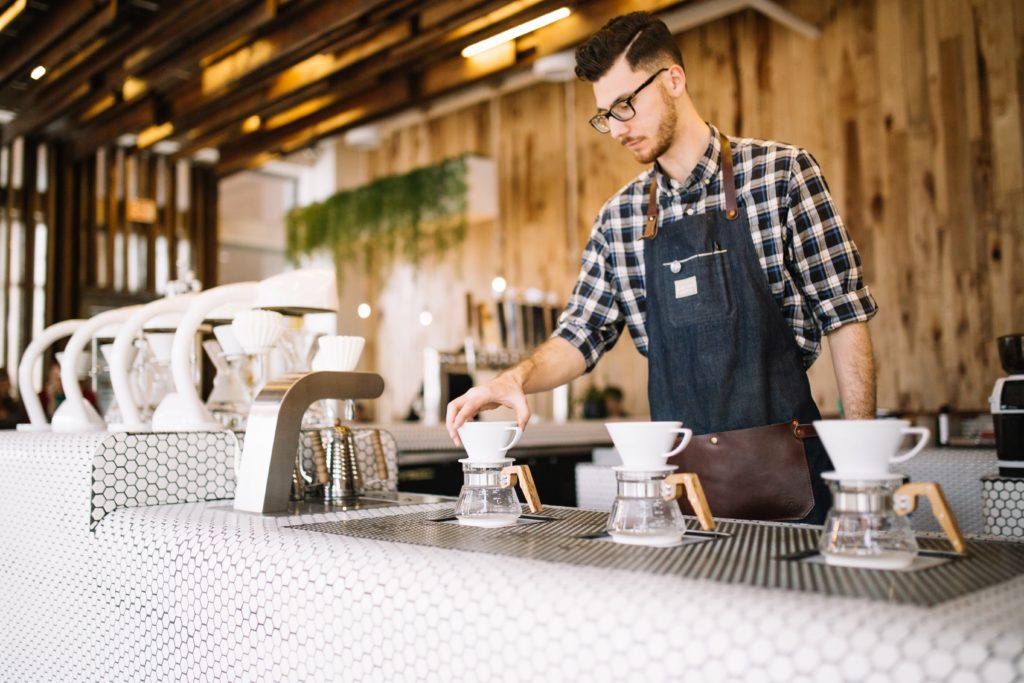 Einsatz Arbeitskleidung Kaffee